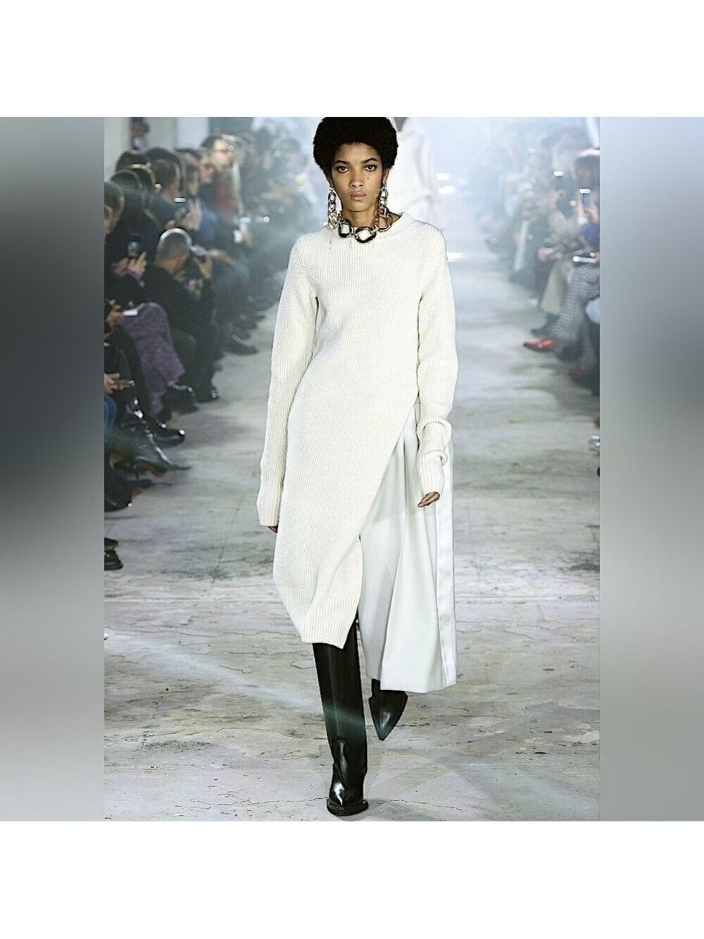 Sacai Runway Winter 2020 wool sweater dress size XS(1) BNWT